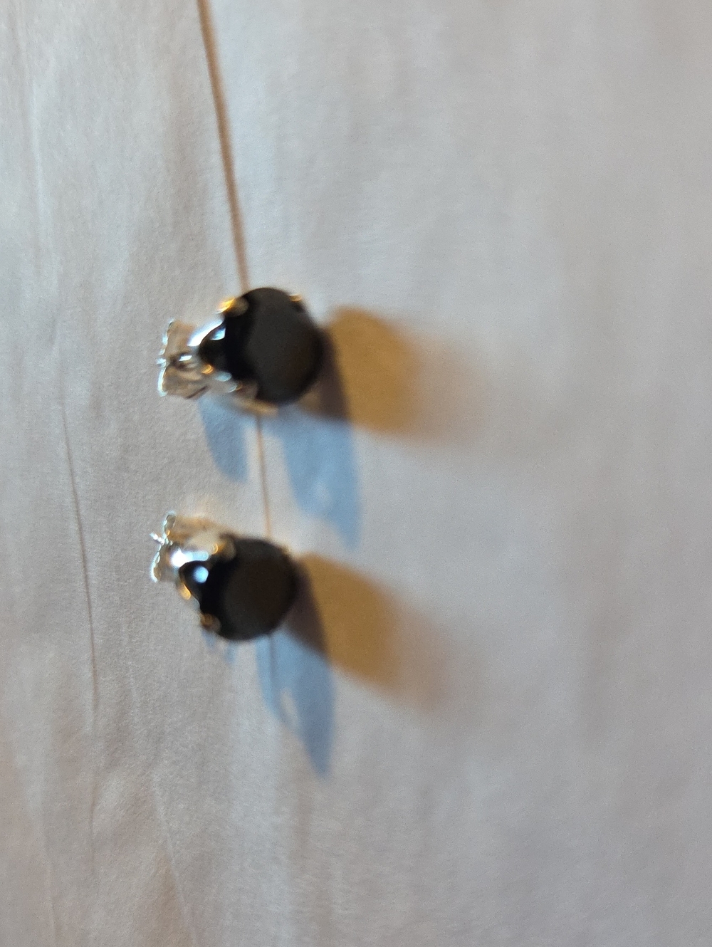 Classic Black Stone Stud Earrings - Women Jewelry
